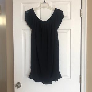 Black off the shoulder dress